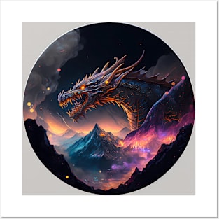 Over yonder there be dragons! Posters and Art